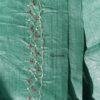 Dark-emerald-Green-gents-silk-kurta-fabric