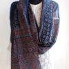 Indigo-and-Red-Ajrakh-cotton-Scarf at Shilphaat.com