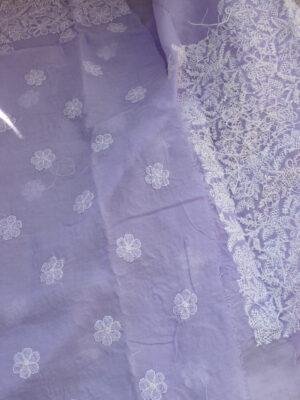 Lavender-chikankari-cotton-kurta-fabric-for-women