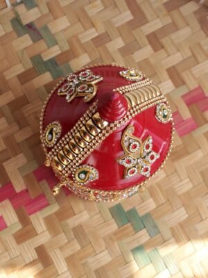 Crystal-Paisleys-small-wooden-sinhora at Shilphaat.com