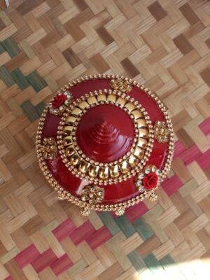 Crystals-and-Roses-small-wooden-sinhora at Shilphaat.com