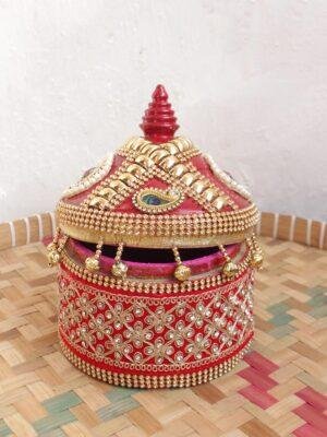 Crystal-Red-Lace-medium-wooden-wedding-sinhora at Shilphaat.com