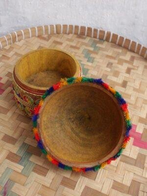 Multicolour-lace-medium-wooden-sindur-box