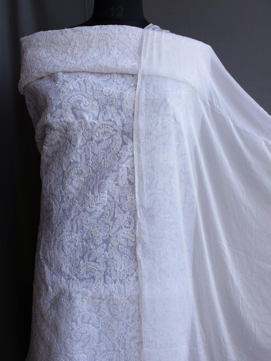Off-white-chikankari-cotton-Lucknowi-embroidered-ladies-suit Off-white-chikankari-cotton-Lucknowi-embroidered-ladies-suit