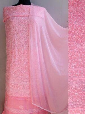 Pink-Peach-chikankari-cotton-3pc-ladies-suit-Shilphaat