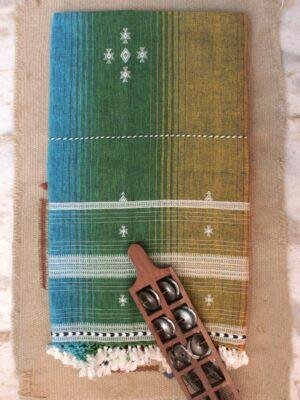 Kala-cotton-rainbow-bhujodi-dupatta at Shilphaat