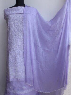 Lavender-chikankari-cotton-3pc-ladies-suit-Shilphaat