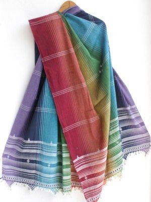Multicolour-Kala-cotton-Handwoven-Bhujodi-dupatta