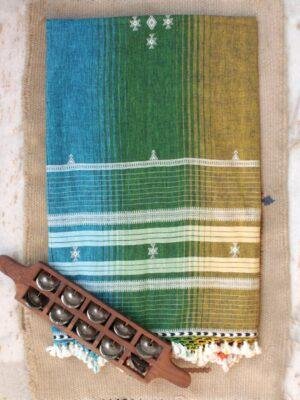 Rainbow-Kala-cotton-Bhujodi-Dupatta at Shilphaat.com