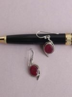 925 silver and garnet Earrings