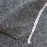 Ash-gray Pre-cut linen fabric