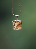 Autumn- Dendritic Agate Silver Pendant - Image 2