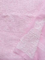 Baby-Pink cotton Chikankari 3pc Ladies suit - Image 5