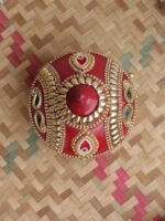Beads Red Lace Medium wedding Sindhora - Image 3