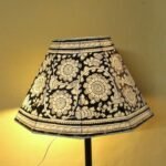 Big Black and White Tholu Bommalata Lampshade