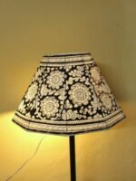 Big Black and White Tholu Bommalata Lampshade