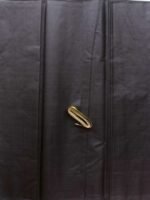 Black paper Tussar Silk Fabric