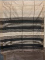 Black Palla, Golden Desi Tussar Silk saree - Image 5
