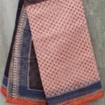 Black and Red Bagru Kota cotton Saree