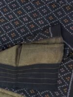 Black Handwoven Patola pure Wool shawl - Image 3