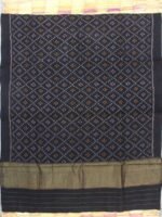 Black Handwoven Patola pure Wool shawl - Image 2