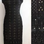 Black Mukaish Chikankari Georgette Kurta Fabric