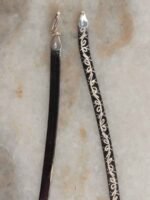 Black enamelled Silver Necklace - Image 2
