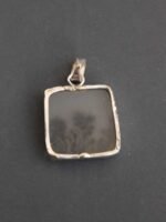 Black Trees- Small Dendritic Agate Silver Pendant - Image 3