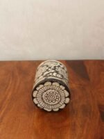 Black, White Tholu Bommalata Pen holder - Image 2