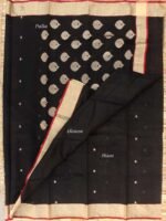 Black zariwork Chanderi Saree - Image 2