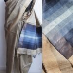 Blue Palla Undyed desi Tussar silk Saree