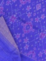Blue Patan Patola Woolen Shawl - Image 3