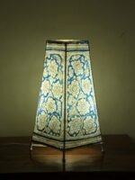 Blue and White Tholu Bommalata Lamp