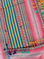 Blue and white cotton Bhujodi dupatta - Image 2