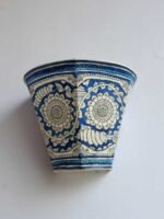 White and Blue Tholu Bommalata Wall-lamp - Image 2