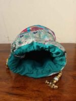 Blue Brocade Potli bag - Image 2