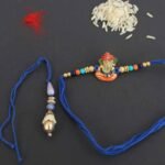 Blue Thread, God Ganesh Bhaiya-Bhabhi Rakhi