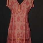 Brick red Chikankari cotton Ladies Kurti
