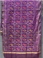 Brinjal-Purple Patola Silk Dupatta - Image 2
