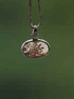 Brown Branches- Dendritic Agate Silver Pendant - Image 2
