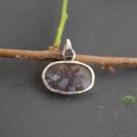 Brown Branches- Dendritic Agate Silver Pendant