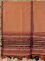Brown handloom Bhujodi cotton Dupatta - Image 3