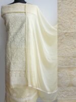 Butter yellow Chikankari Cotton 3pc Ladies suit