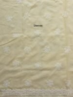 Butter yellow Chikankari Cotton 3pc Ladies suit - Image 5