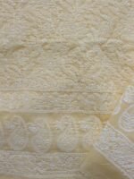 Butter Yellow jaal Chikankari cotton Dress-material - Image 4