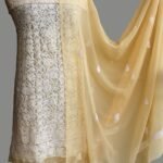Butter-Yellow Georgette Chikankari Ladies Suit