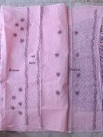 Chikankari Embroidered, Pink 3pc Cotton Suit - Image 3
