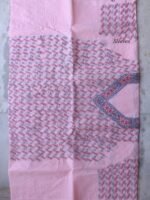 Chikankari Embroidered, Pink 3pc Cotton Suit - Image 2