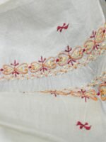 Cream-White silk kurta fabric for men - Image 3