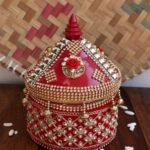 Crystal and Roses small wooden Sindur-box